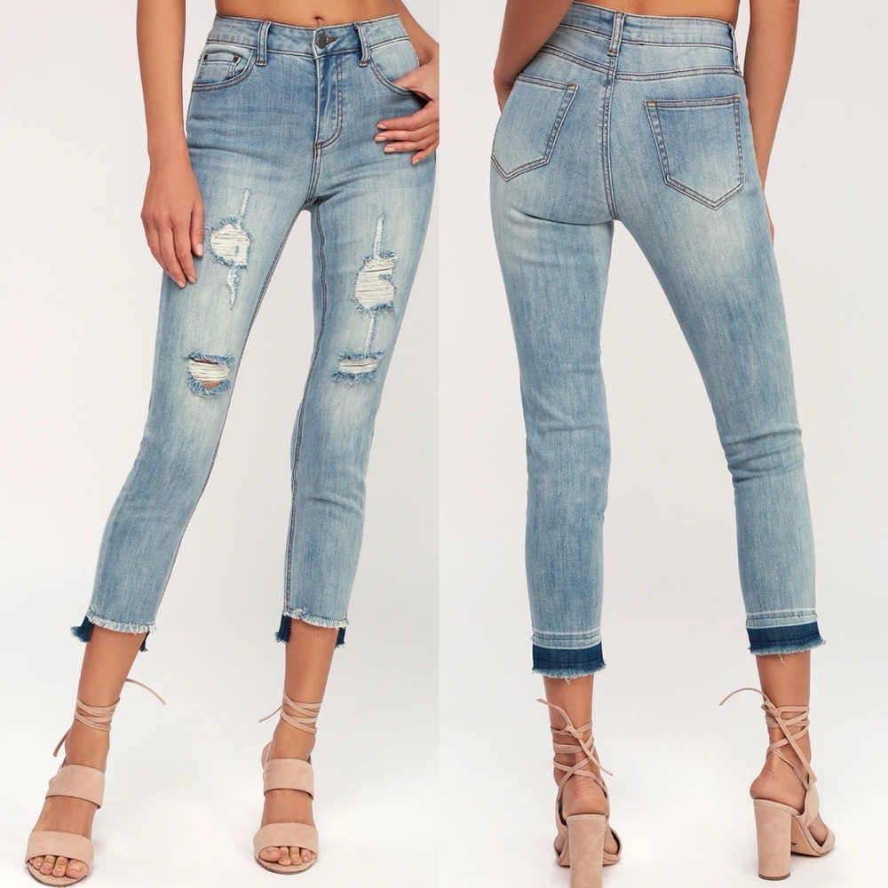 NWT Anthropologie EVIDNT Ankle Skinny Jeans 25